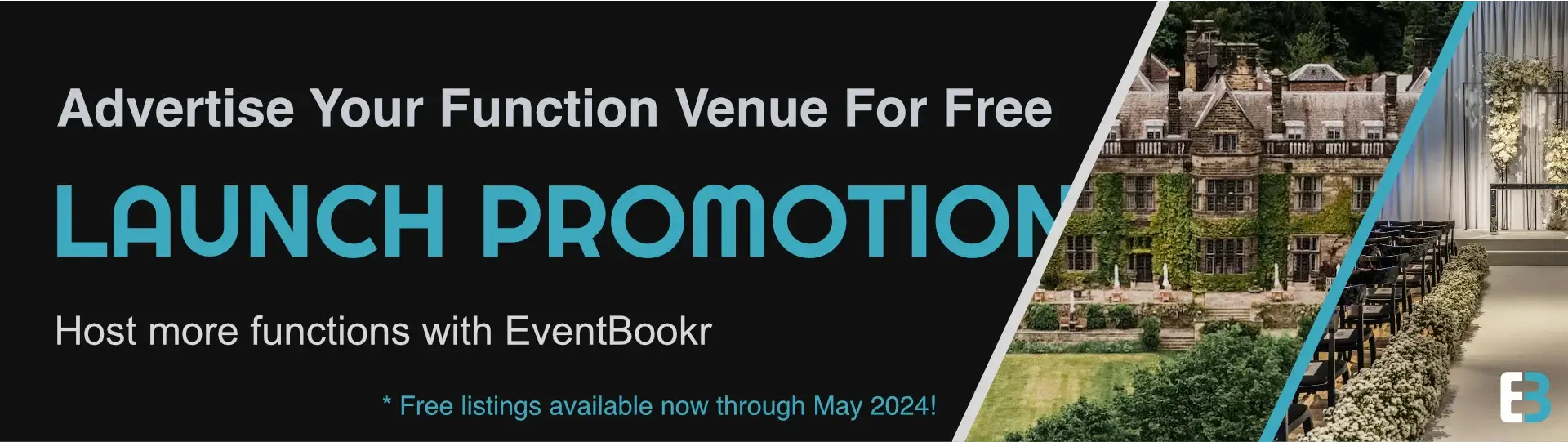 Advertise your function venue on EventBookr – South Africa's top online event planning website
